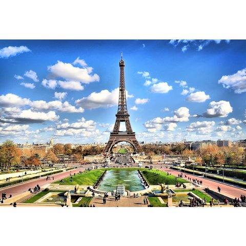 картина по номерам "Солнечный париж" 40х50см х-6575
