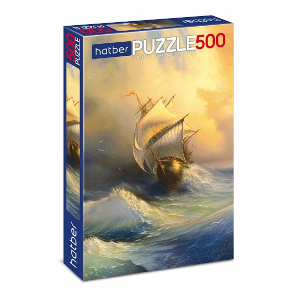 пазл 500 элементов Парусник на волнах 18448