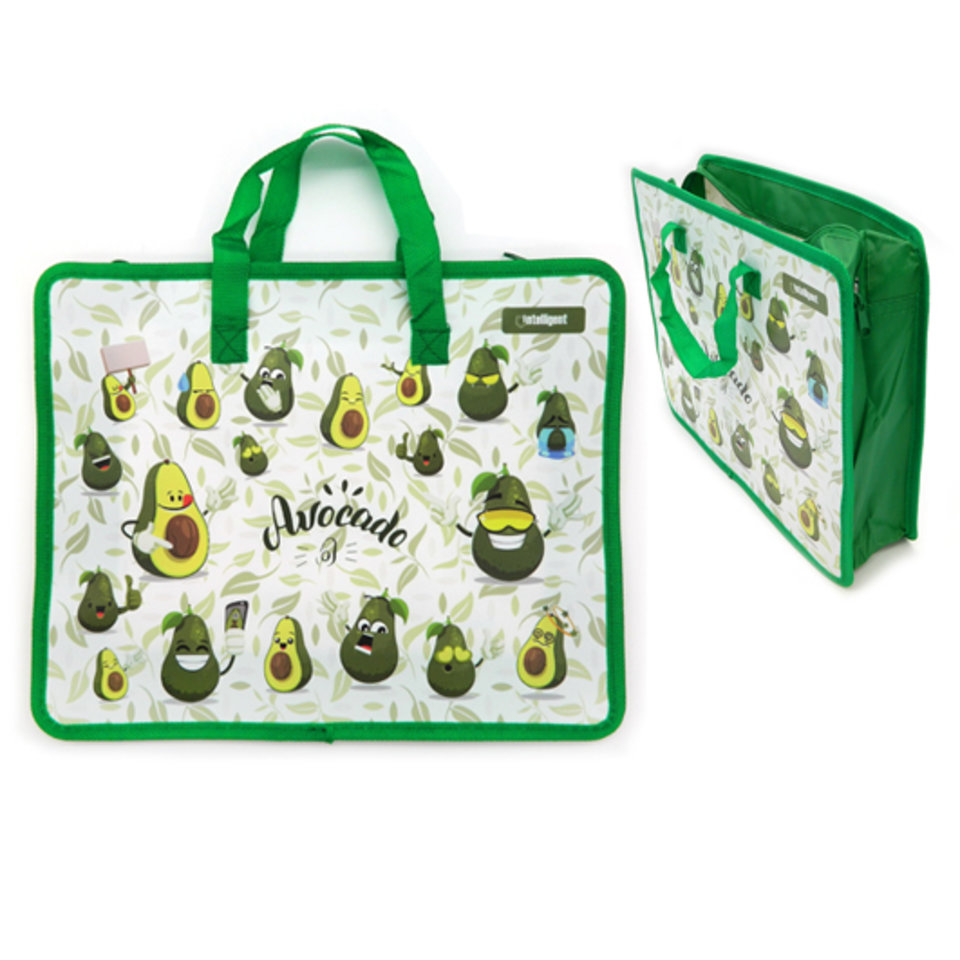 папка для тетрадей А4 с ручками Авокадо пластик cj-8090