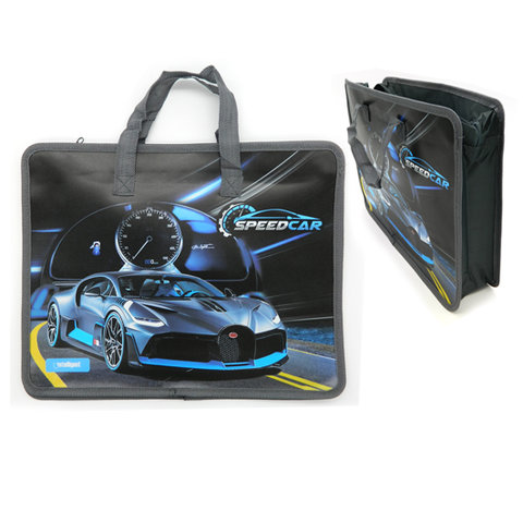 папка для тетрадей А4 с ручками Спорткар пластик cj-8091