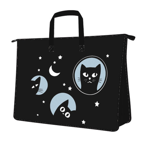 папка для рисунков А3 Коты на молнии с ручками 56575