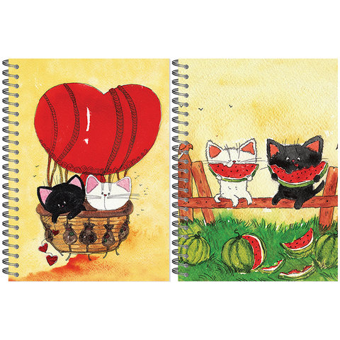 скетчбук А5 60 листов "Хвостики", 100г/м2 2820 325497