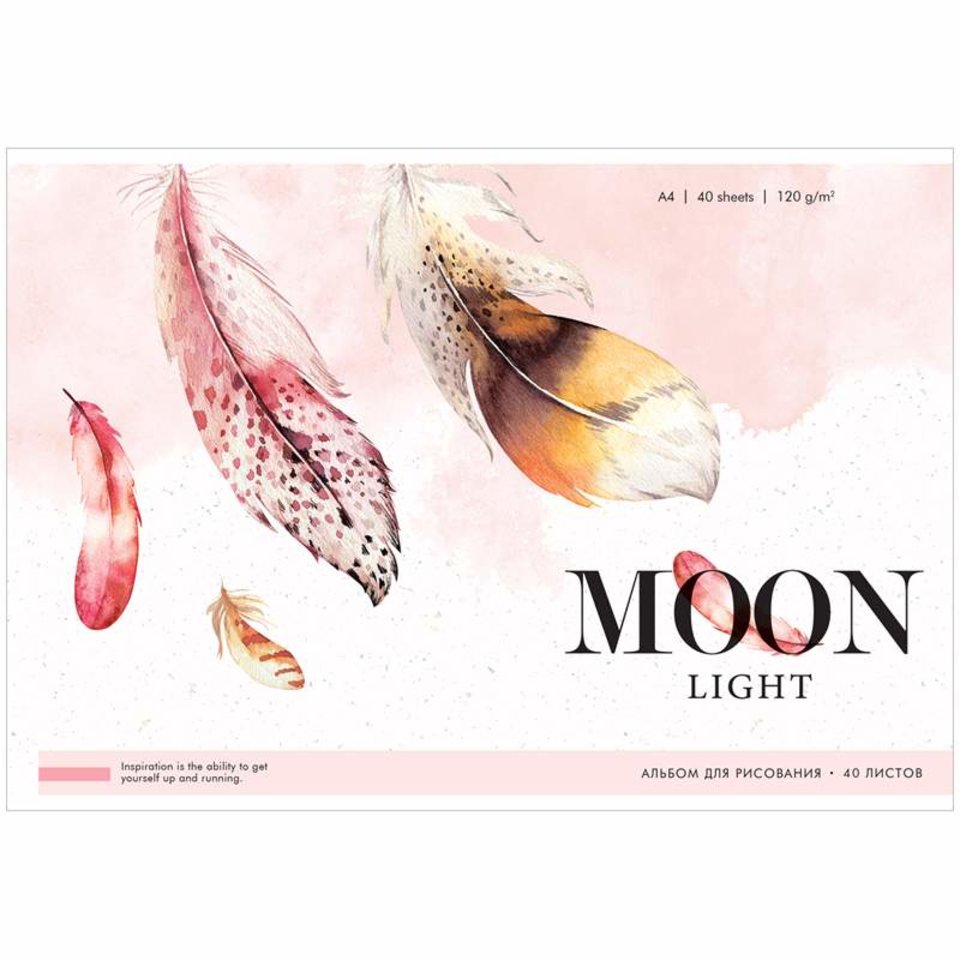 альбом для рисования 40 листов Moon Light. Feathers 120г/м2 319121