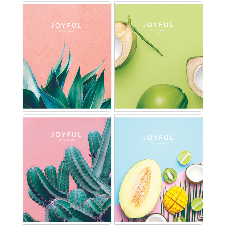 тетрадь 48 листов цветная Greenwich Line "Joyful world" в клетку n5c48-33368