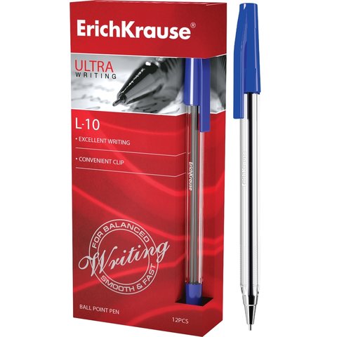 ручка шариковая ERICH KRAUSE L-10 ULTRA semi-gel синяя