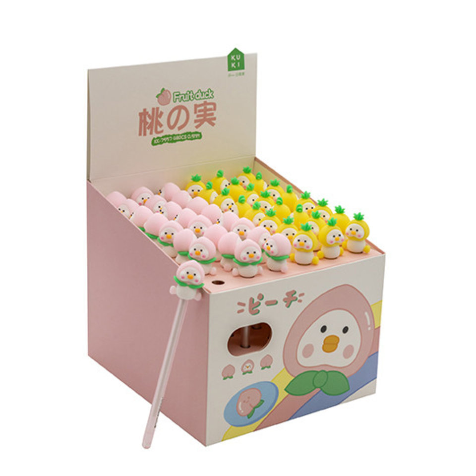 ручка Утята в Фруктах гелевая ск-144 синяя