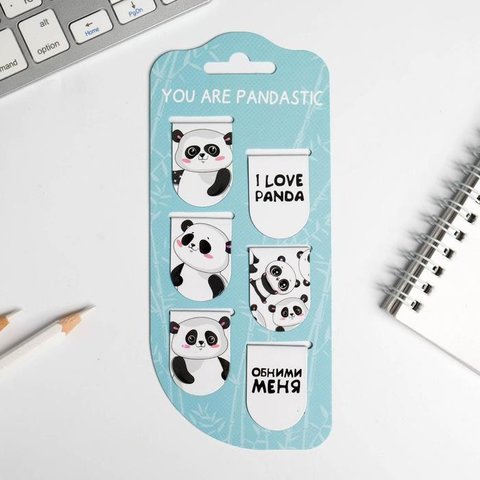 набор закладок магнитных You Are Pandastic 4981158