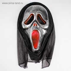 карнавальная маска Крик серебро 5019388