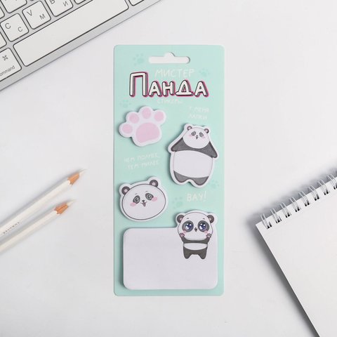 стикеры для заметок набор Панда 4 шт. 5106082