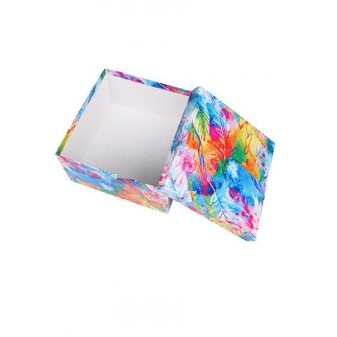 коробка подарочная акварель 21,5х21,5х11см нпк-7582