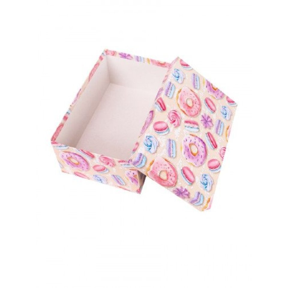 коробка подарочная пончики 17,5х11х7см нпк-7639