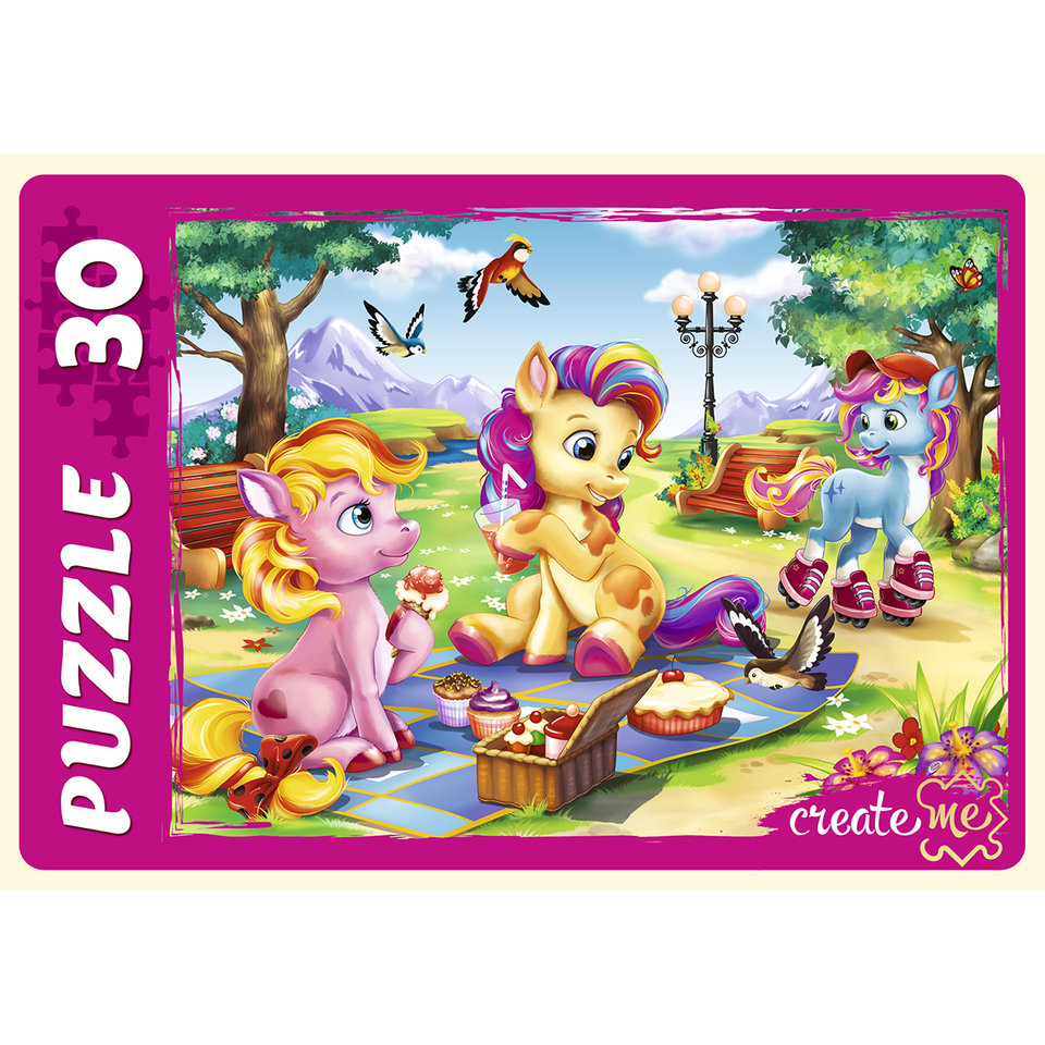 пазл 30 элементов макси чудесные пони пу30-1122
