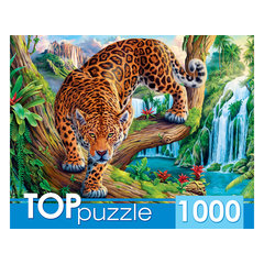 пазл 1000 элементов леопард на дереве toppuzzle хтп1000-2162