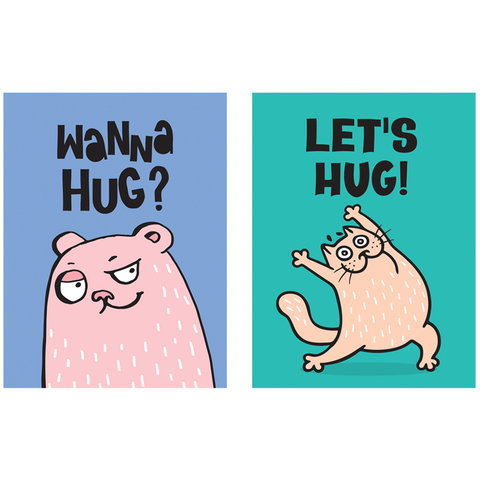 книга для записи А5 64 листа BG "Иди обниму" 8982 325186