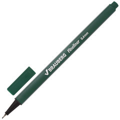 ручка капиллярная трехгранная 0.4мм Brauberg Aero 142251 зеленая