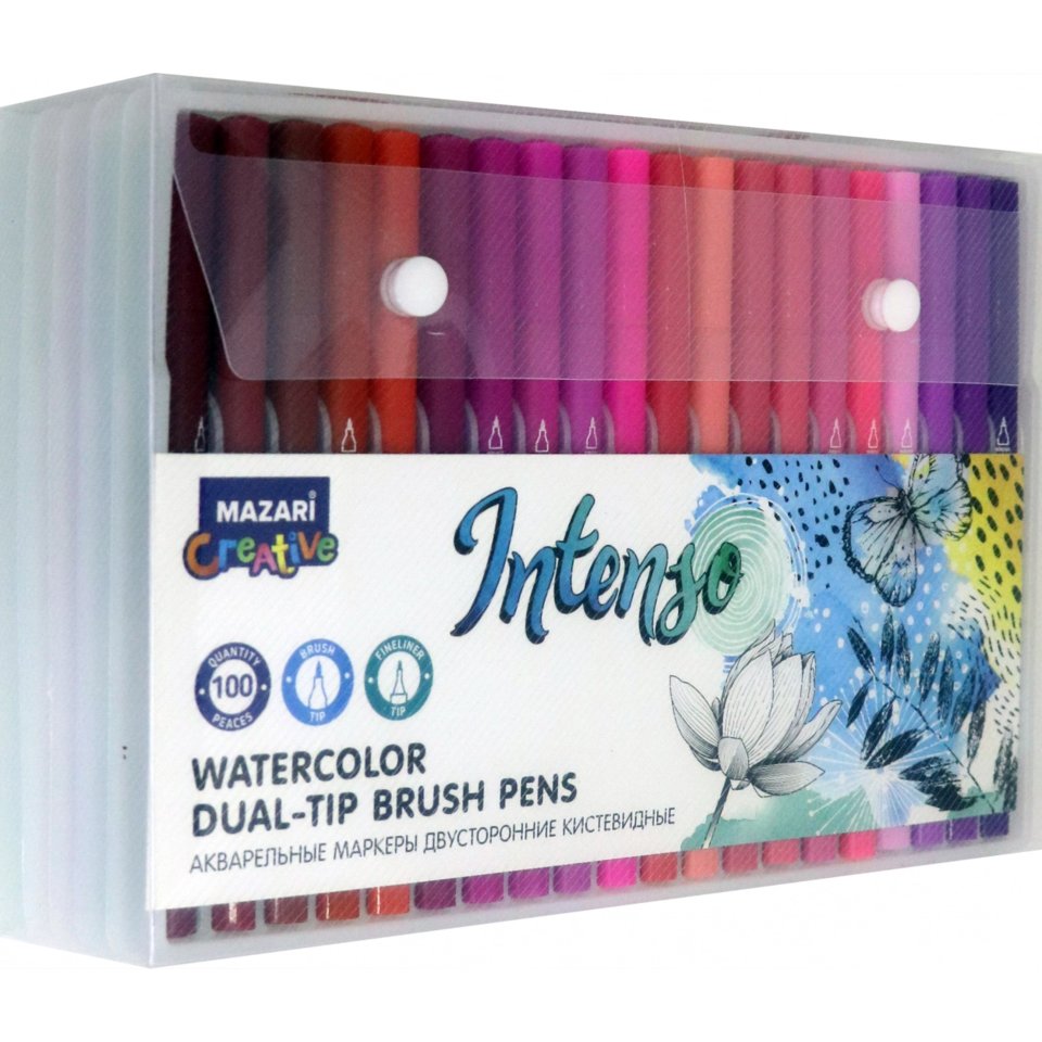 скетч маркеры 100цветов акварель 2-х сторонние