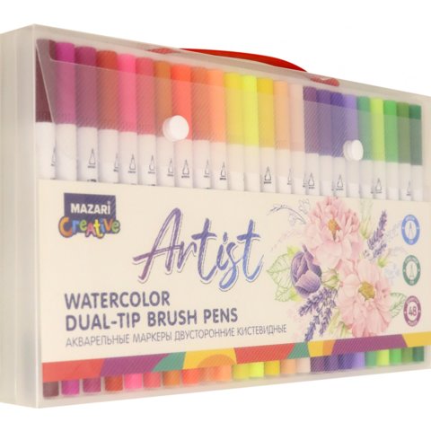 скетч маркеры 48 цветов акварель 2-х сторонние
