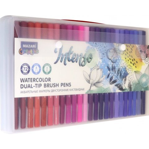 скетч маркеры 72 цветов акварель 2-х сторонние
