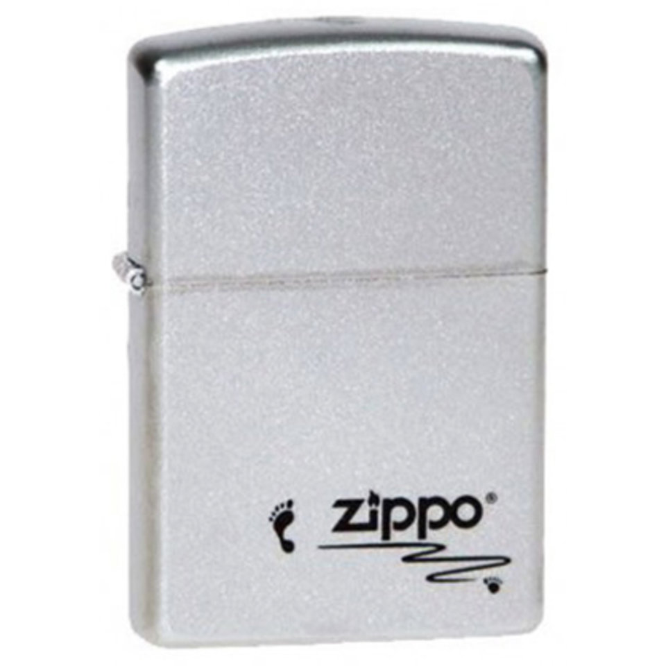 Зажигалка ZIPPO Footprints 205 satin chrome