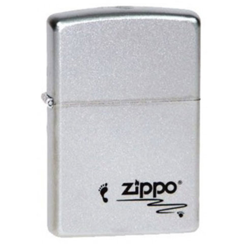 Зажигалка ZIPPO Footprints 205 satin chrome