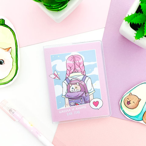 Блокнот Девочка Школа и Аниме 70л. 91х68см БЛОБ-44