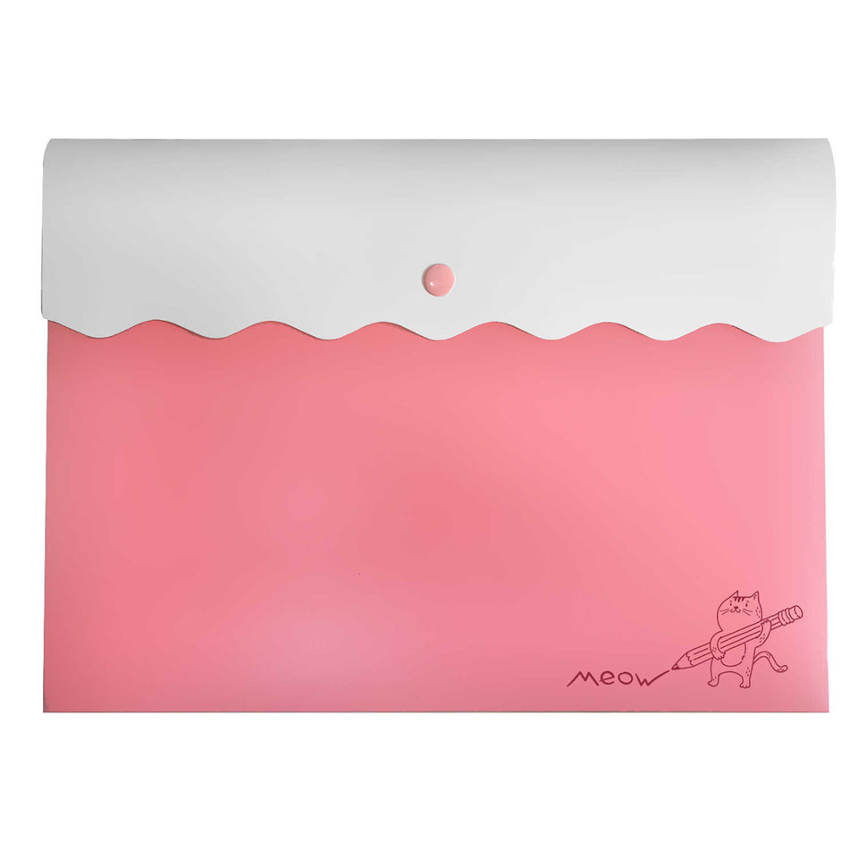 папка-конверт на кнопке Кот А4 31х22.5см 53485