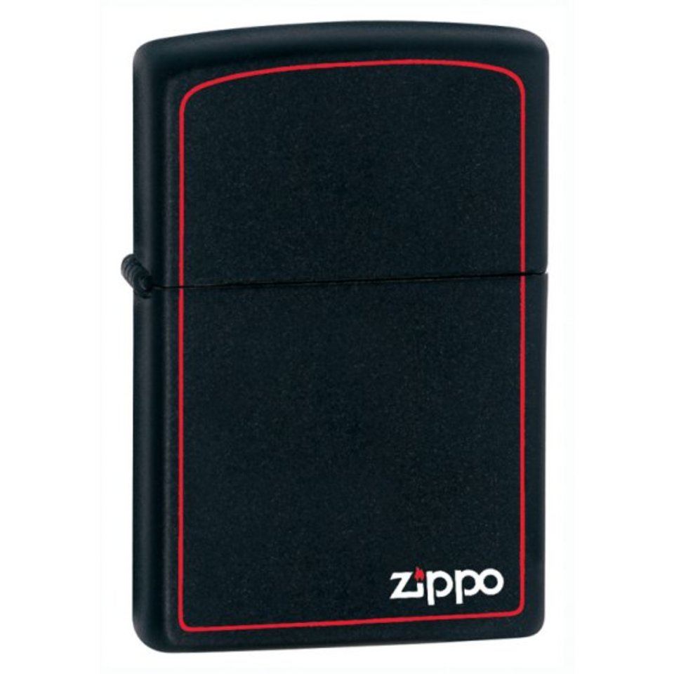 зажигалка ZIPPO 218ZВ Classic Black Matte логотип