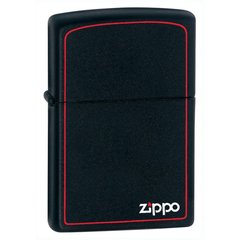 зажигалка ZIPPO 218ZВ Classic Black Matte логотип