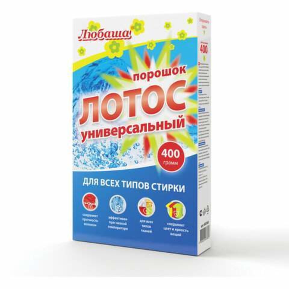 порошок стиральный любаша(лотос) 400г 605568