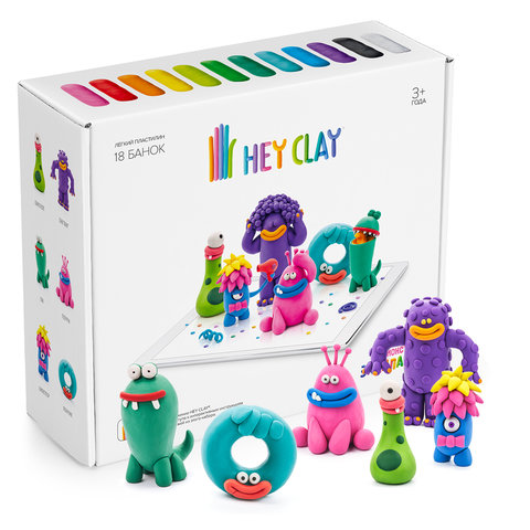 набор для лепки легкий пластилин Залипаки Монстры 240044