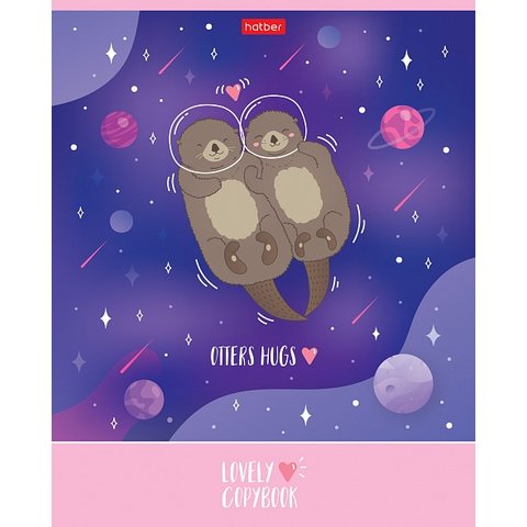 тетрадь 48 листов Обнимашки в клетку 072681