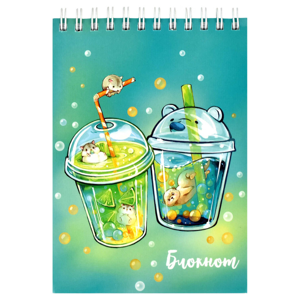 блокнот А6 120 листов мир в стакане 58063