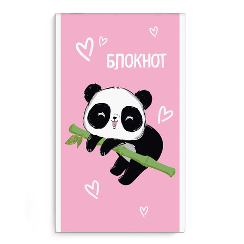 блокнот А6 40 листов панда на ветке 58148