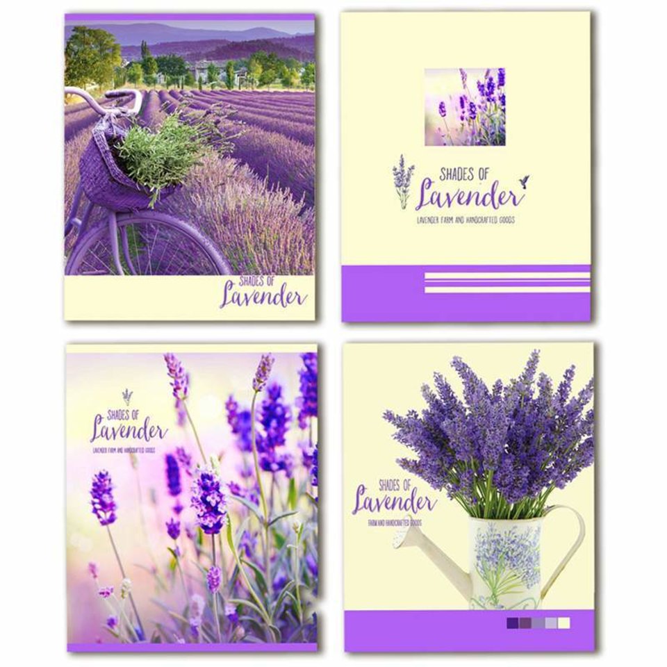 тетрадь 48 листов "lavender" в линейку т5ск48 8822 317470