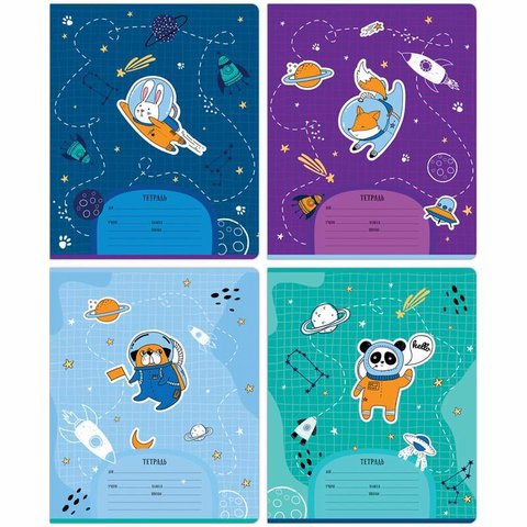 тетрадь 24 листа "space adventure" в линейку 30905 309790