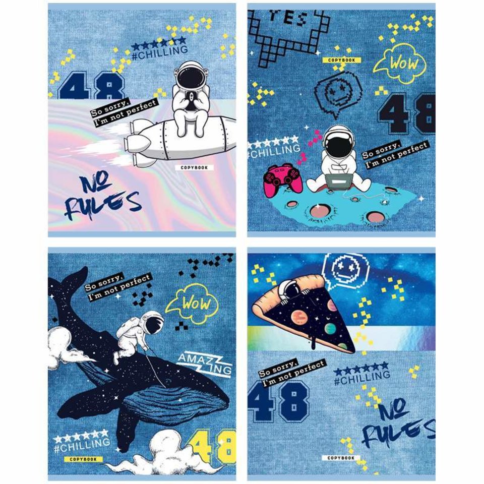 тетрадь 48 листов "я не идеален" в клетку 9595 323029