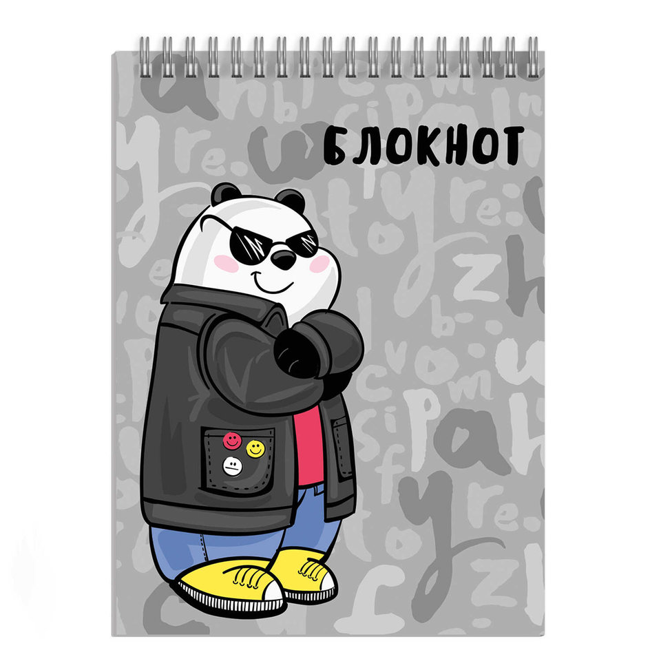 блокнот А7 40 листов шпион на гребне 57774