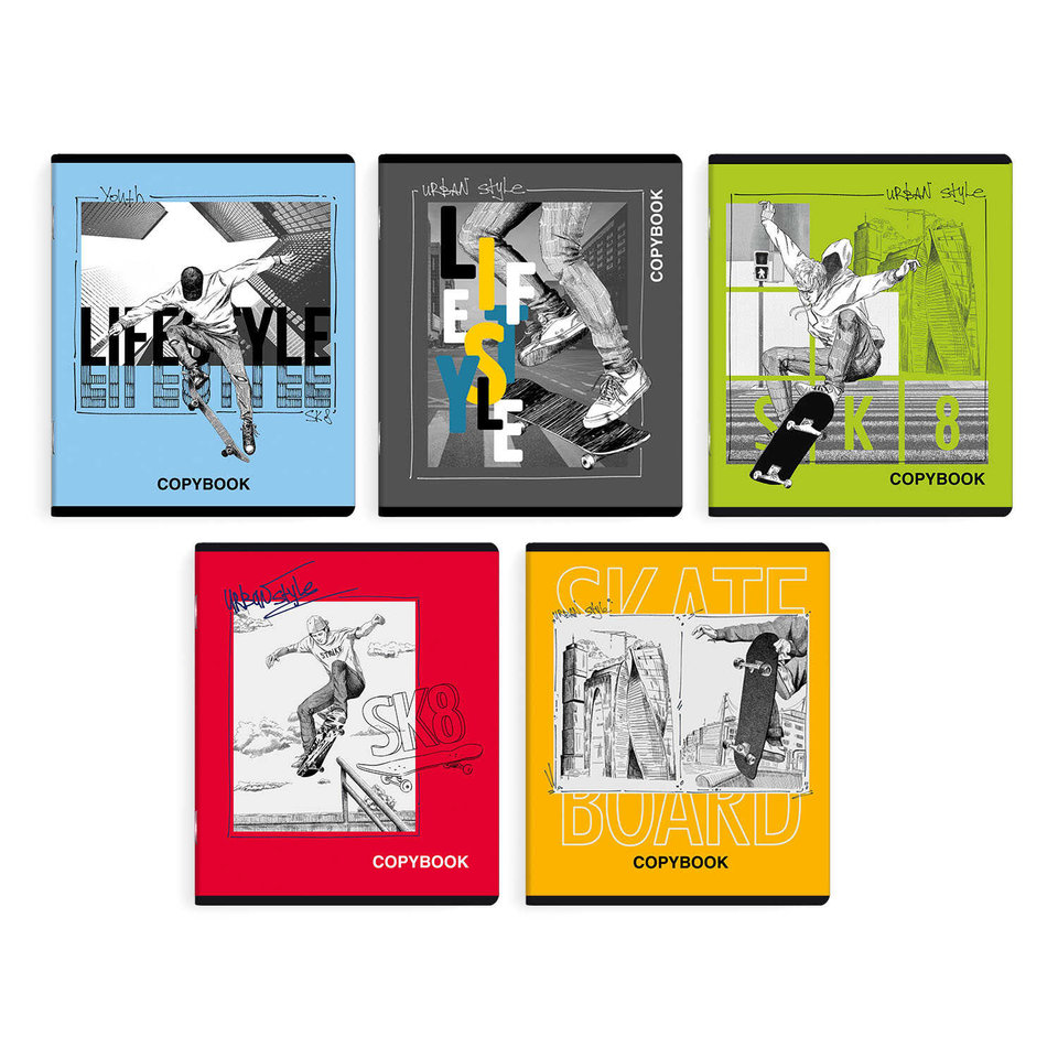 тетрадь 48 листов "стиль жизни" в клетку 59114