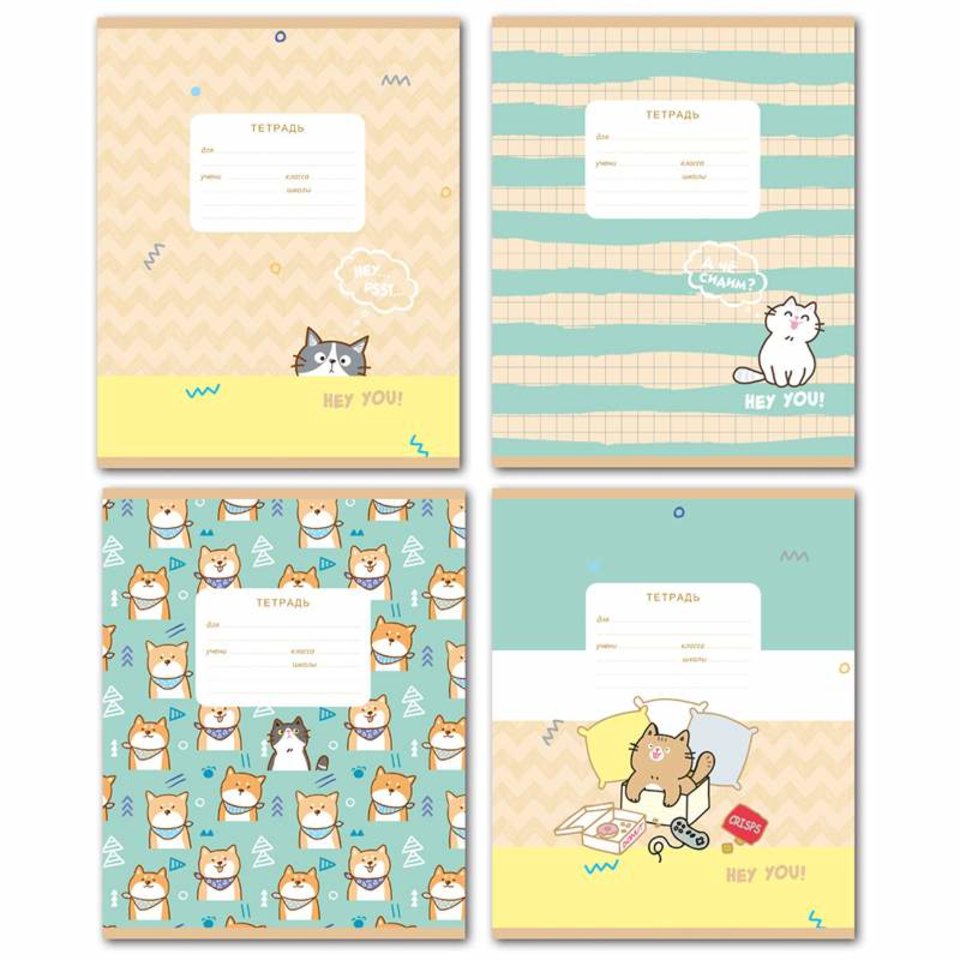 тетрадь 18 листов "hey you!" в клетку 9997 326277 bg