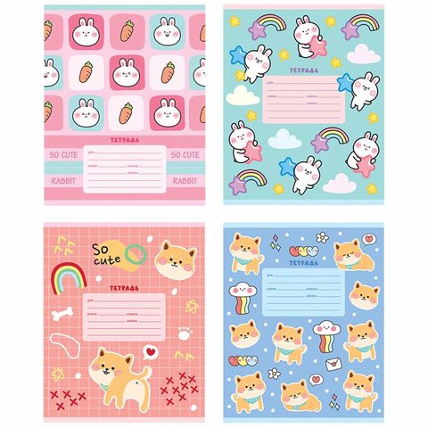 тетрадь 12 листов "так мило" в клетку 9844 326268