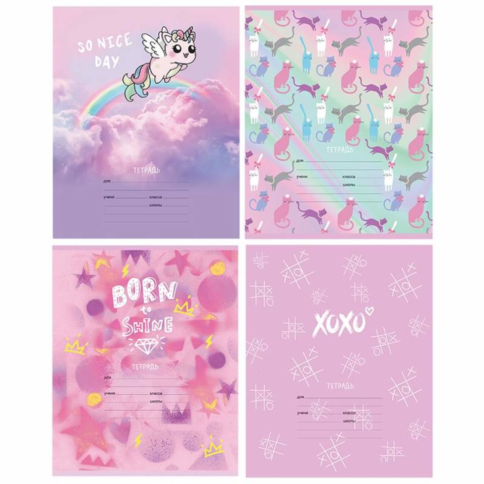 тетрадь 12 листов "фея" в клетку 10030 326271