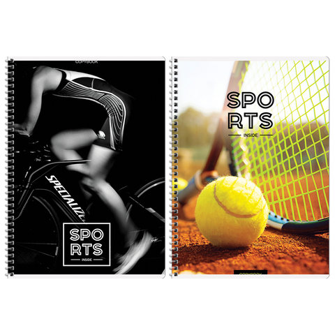тетрадь А4 96 листов "inside sports" на гребне в клетку 36626 312162