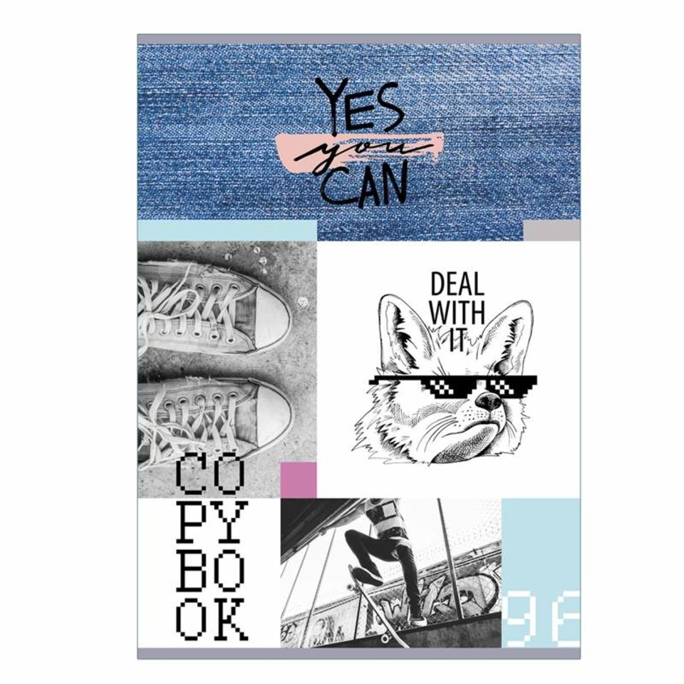 тетрадь А4 96 листов "yes, you can" в клетку т4ск96 9735 327940