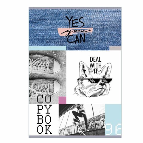 тетрадь А4 96 листов "yes, you can" в клетку т4ск96 9735 327940