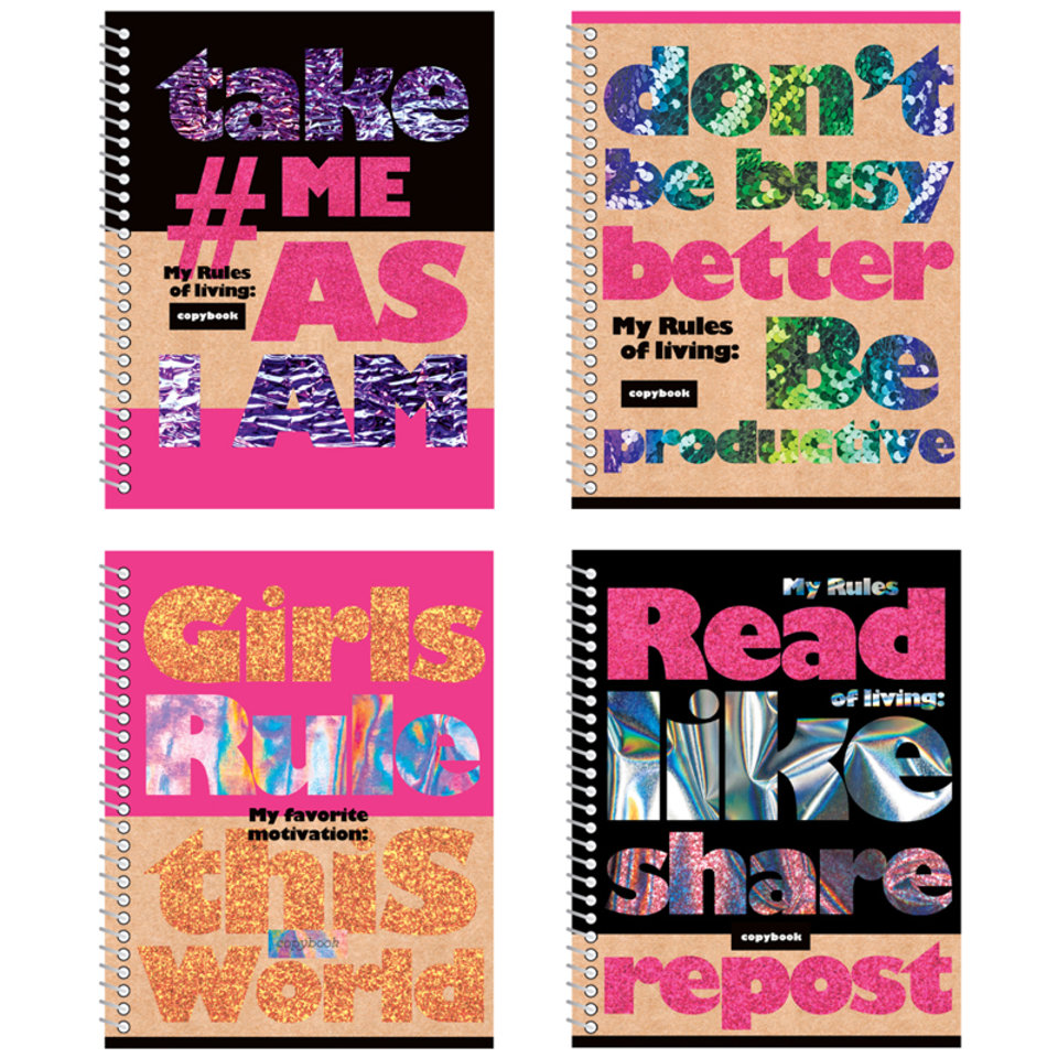 тетрадь 96 листов Фразы на гребне в клетку 9866 332593