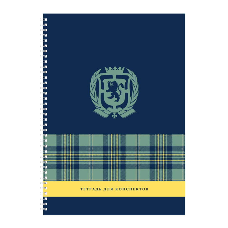 тетрадь А4 96 листов Эмблема на гребне в клетку 9714 329330