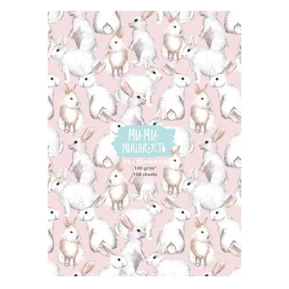 скетчбук А5 100 листов BG "ми-ми-мишность" 100г/м 9836 328935