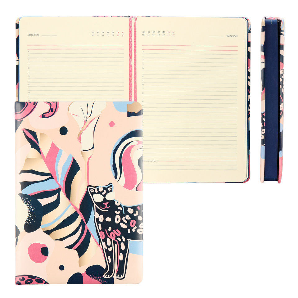 ежедневник недатированный А5 Fiorenzo Glamorous Leopard твердый переплет 213315(2201035)