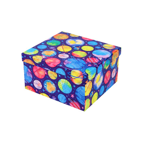 коробка подарочная галактика 21,5х21,5х11см кор-8689
