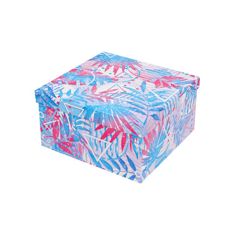 коробка подарочная яркие тропики 20х20х10см кор-8756